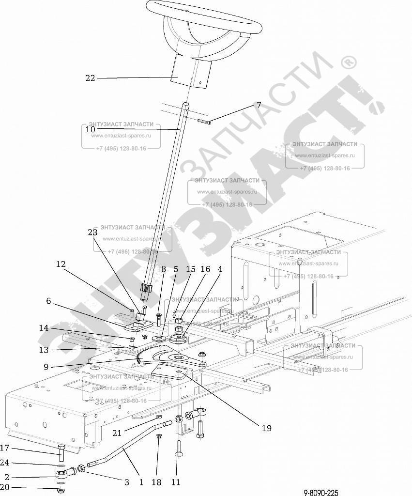 ЗАПЧАСТИ ДЛЯ МАШИНЫ ГАЗОНОКОСИЛЬНОЙ БЕНЗИНОВОЙ CAIMAN RAPIDO 2WD-SD 20 л.с.  (РУЛЕВОЕ УПРАВЛЕНИЕ) | Все для ремонта инструментов и оборудования -  entuziast-spares.ru