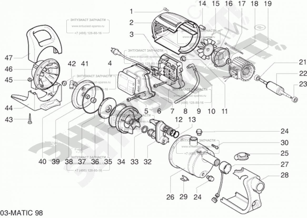 Запчасти для насоса поверхностного MARINA (SPERONI) Matic 98 | Все для ...