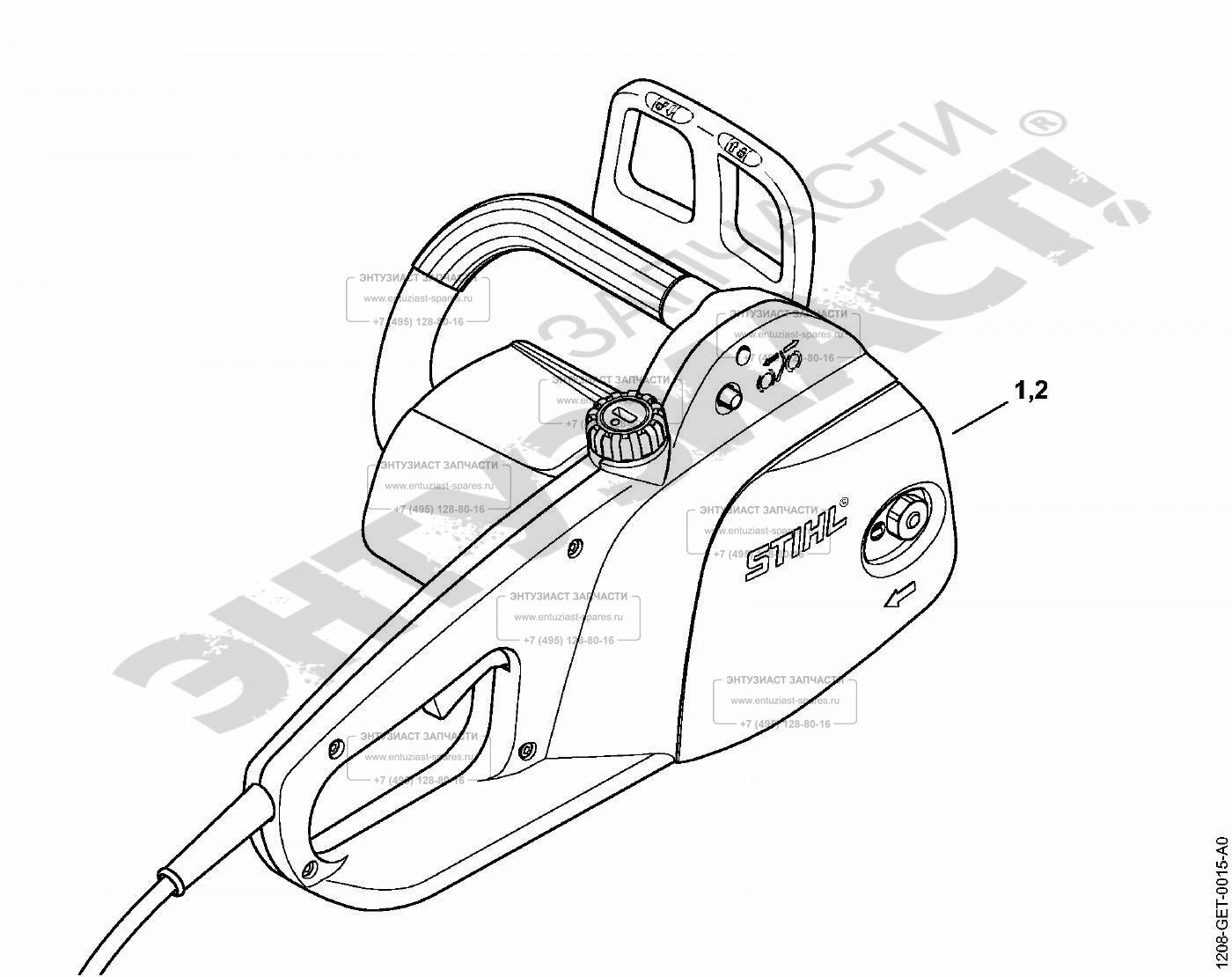 ЗАПЧАСТИ ДЛЯ ПИЛЫ ЦЕПНОЙ ЭЛЕКТРИЧЕСКОЙ STIHL MSE 141 C (ЗАВОДСКОЙ НОМЕР  АГРЕГАТА) | Все для ремонта инструментов и оборудования - entuziast -spares.ru